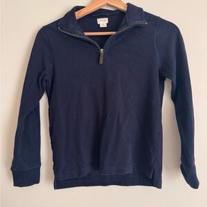 Crewcuts Navy Blue Quarter-Zip Pullover Medium